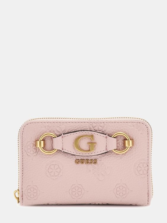 GUESS – Izzy Peony střední peněženka, Růžová barva