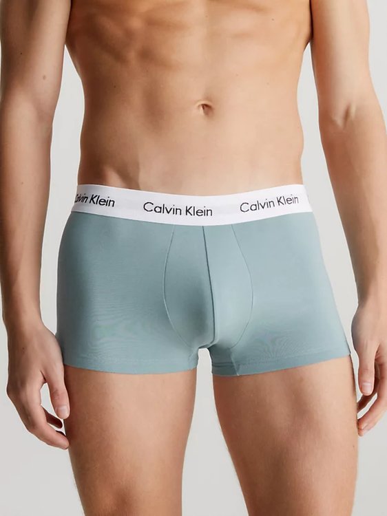 Cotton Stretch boxery 3ks – Calvin Klein Underwear, Modrá barva Muži
