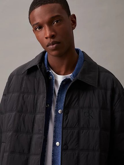 Módní Quilted bunda, Černá barva, 2024