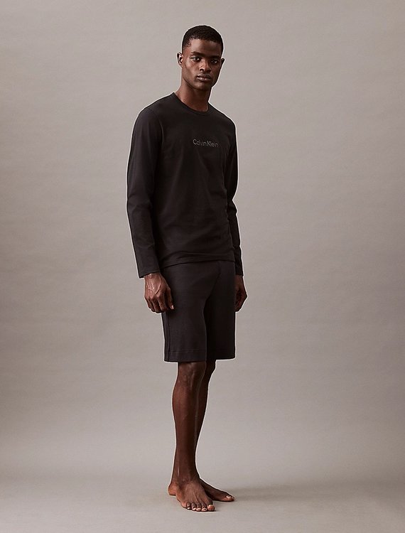 Calvin Klein Underwear – Logo Cotton triko, Černá barva