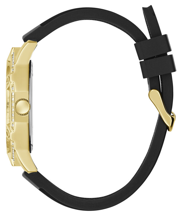 Regal hodinky – GUESS, Černá, Zlatá barva Muži