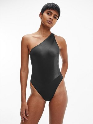 KW0KW01646-BEH plavky ONE SHOULDER ONE PIECE – Calvin Klein Swimwear Ženy