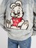 Luxusní Graffiti Rabbit bunda, Modrá barva, S, M, L, XL