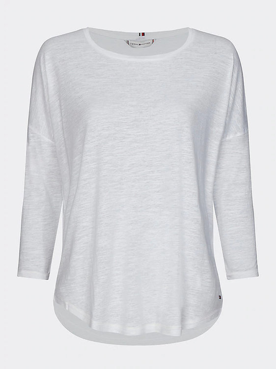 Módní TH Triko, Bílá barva, 2020