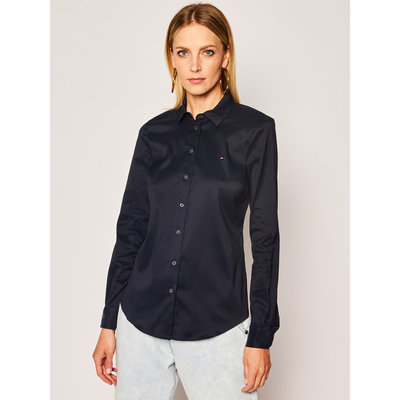 Tommy Hilfiger – TH Essential košile, Navy barva