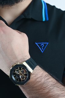 Guess – Hodinky Continental, Černá barva 1