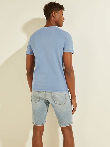 Guess, Modrá barva Eko logo triko