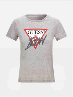 Guess – Icon triko, Šedá barva 2