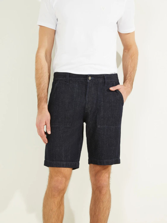 Guess – Regular chino šortky, Černá barva