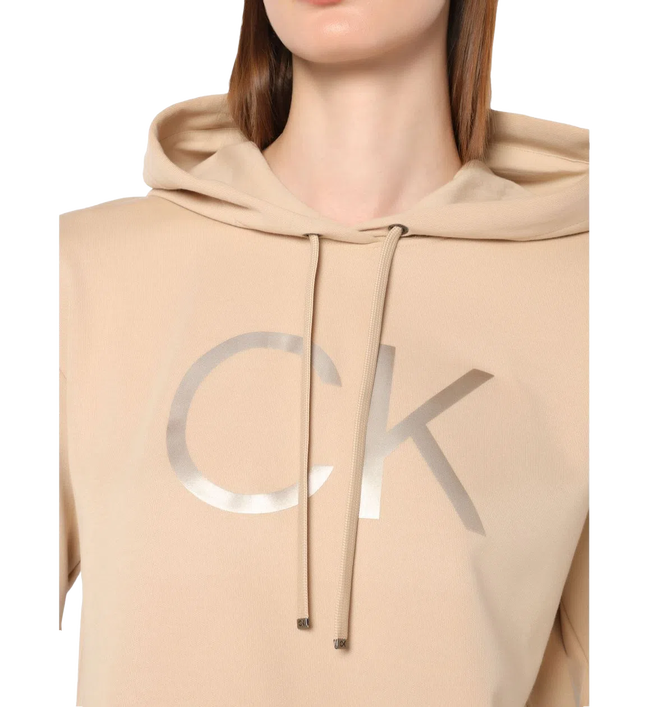 Luxusní Shine mikina, Béžová barva, XS, S, M