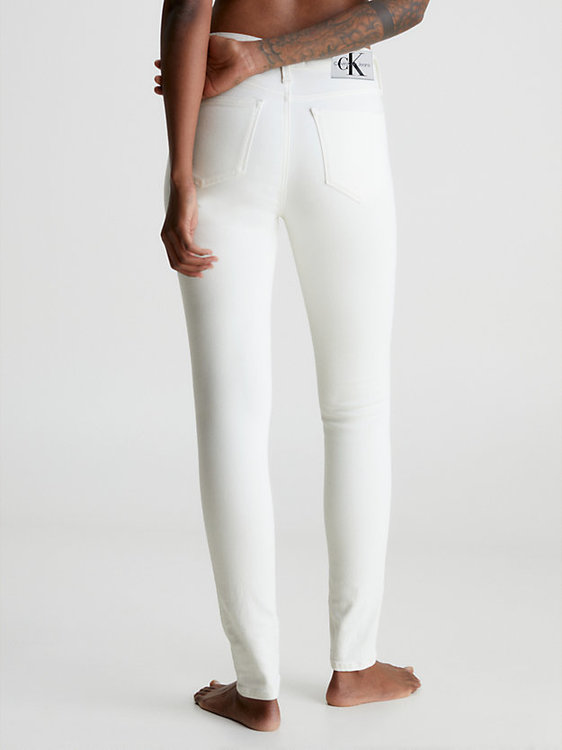 Mid Rise Skinny jeany – Calvin Klein Jeans, Bílá barva Ženy