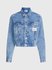 Cropped 90's bunda Modrá barva Ženy