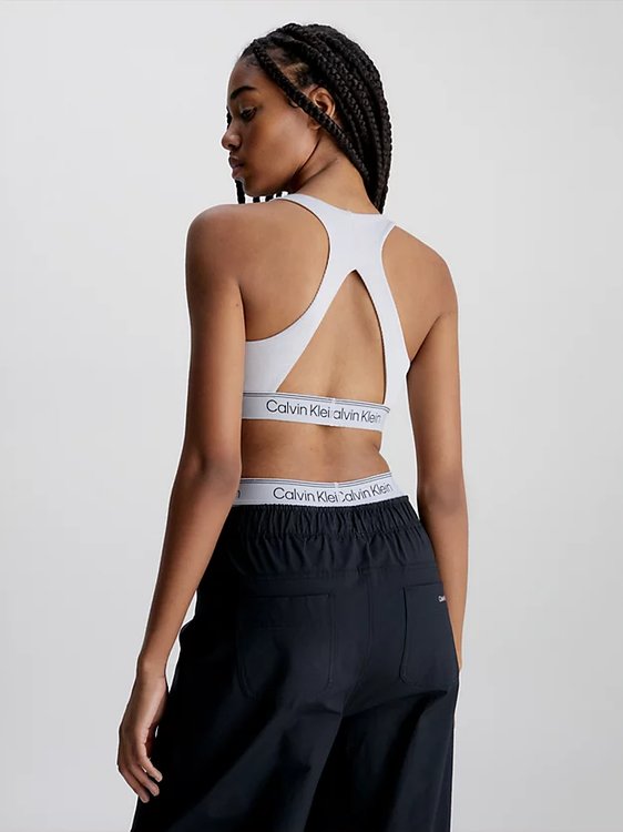 Sports podprsenka – Calvin Klein Performance, Bílá barva Ženy