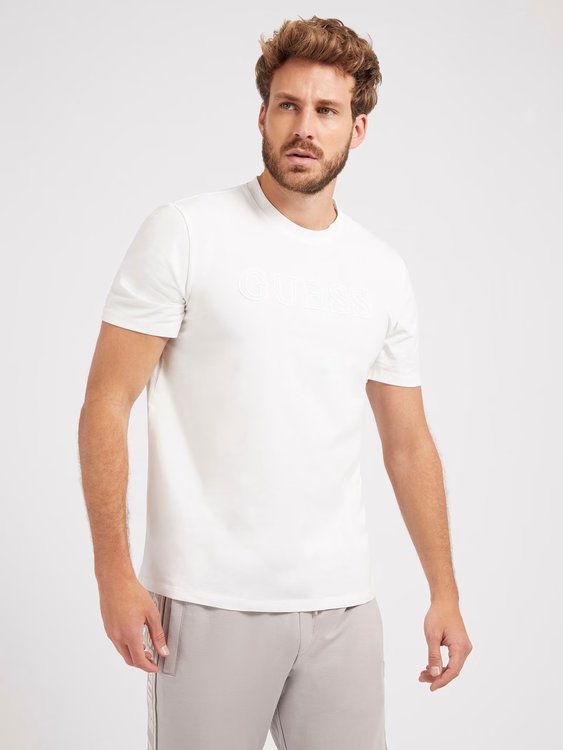 GUESS – Alphy triko, Bílá barva