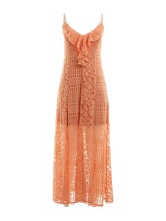 Luxusní Kellie šaty, Oranžová barva, S, M