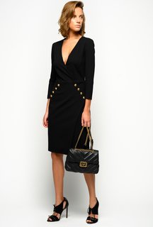 Módní Quintino šaty, Černá barva, 2020