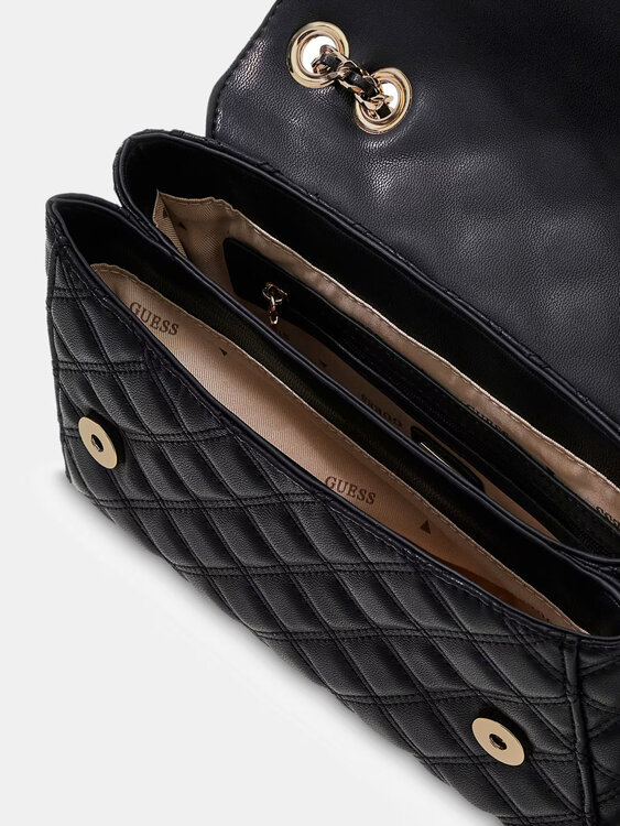 Luxusní Giully kabelka, Černá barva, T/U