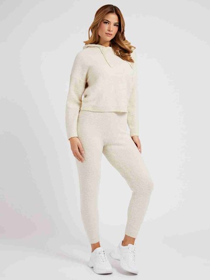 Reeda lurex mikina – Guess, Béžová barva Ženy 1