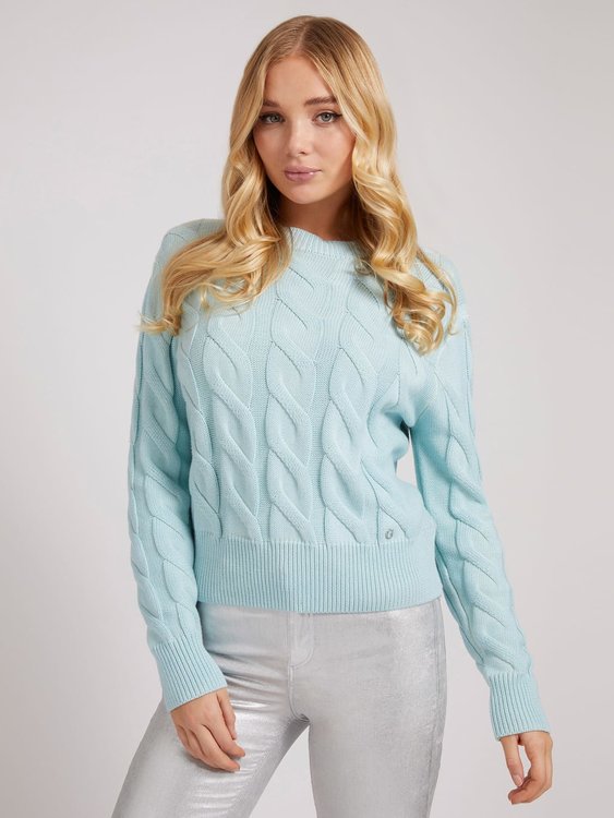 Guess, Modrá barva Juliette svetr