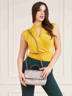 Luxusní Chasya crossbody, Šedá barva, T/U 1