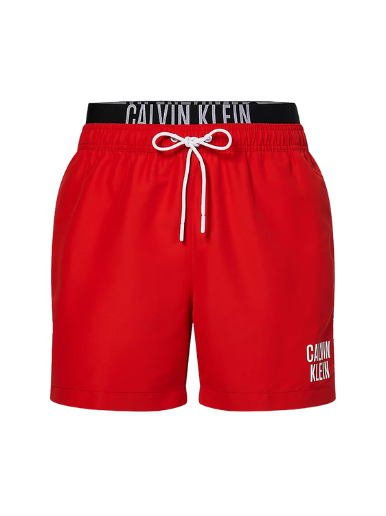 Calvin Klein Swimwear – Intense Power plavky, Červená barva