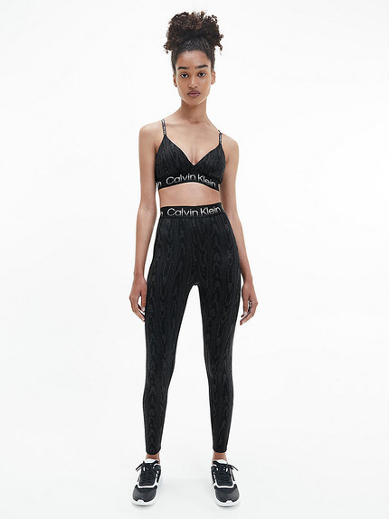 Módní WO sportovní legíny, Černá barva, 2022