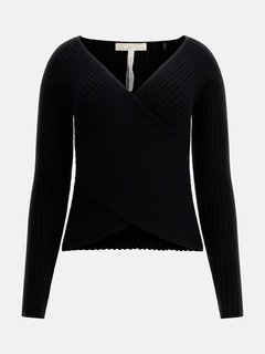 Luxusní Sabine svetr, Černá barva, XS, S, M, L