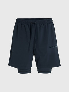 Woven šortky Černá barva Muži