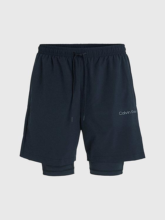 Woven šortky Černá barva Muži