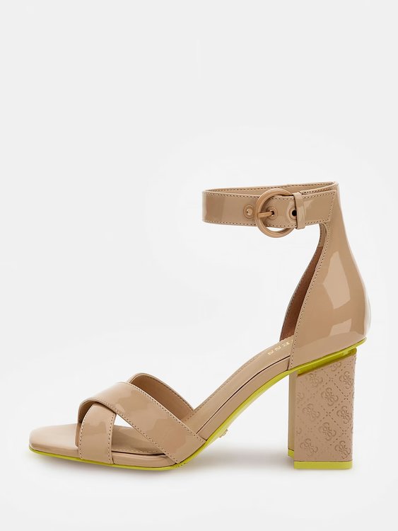Yancy sandály – GUESS, Béžová barva Ženy