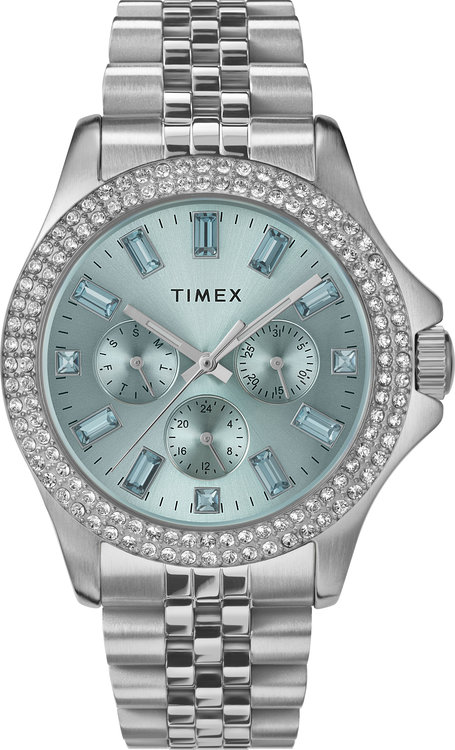 TIMEX – Kaia hodinky, Modrá, Stříbrná barva