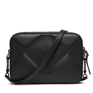 Luxusní Re-Lock Quilt kabelka, Černá barva, OS