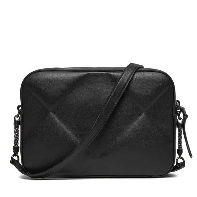 Luxusní Re-Lock Quilt kabelka, Černá barva, OS