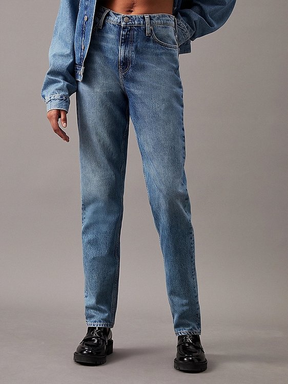 Calvin Klein Jeans – Mom jeans, Modrá barva