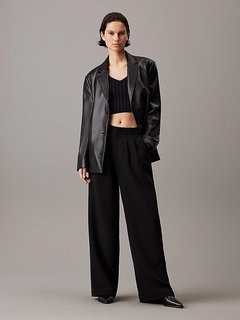 Luxusní Faux Leather bunda, Černá barva, XS, S, M