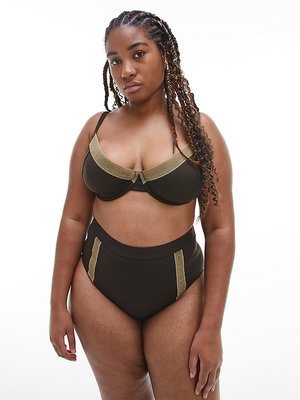 KW0KW01857-BEH plavky HIGH WAIST BIKINI-PLUS – Calvin Klein Swimwear Ženy