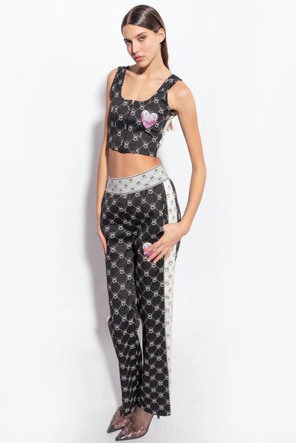 Módní Intenso kalhoty, Černá barva, 2023