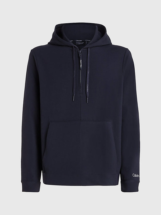 Zip Hoodie mikina Černá barva Muži