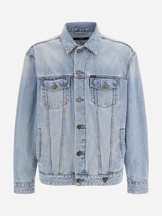 Modrá barva, Graffiti Oversized Denim bunda