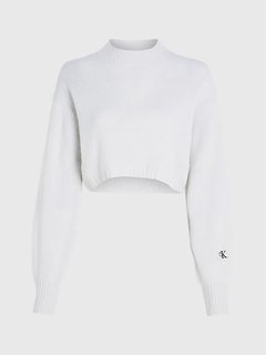 Lambswool svetr Bílá barva Ženy