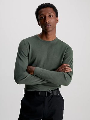 Calvin Klein – Merino svetr, Zelená barva