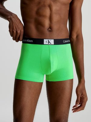 96 Cotton trenky 3ks – Calvin Klein Underwear, Růžová, Zelená barva Muži