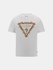 GUESS, Bílá barva Triangle Logo triko