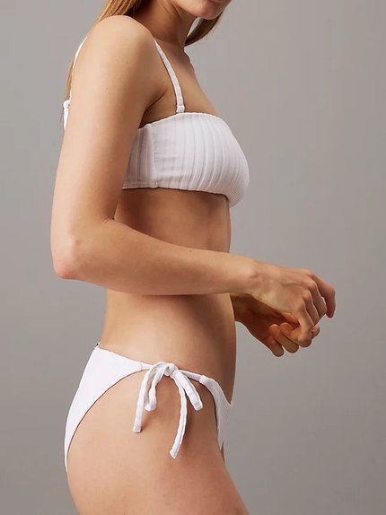 Módní CK White plavky, Bílá barva, 2024