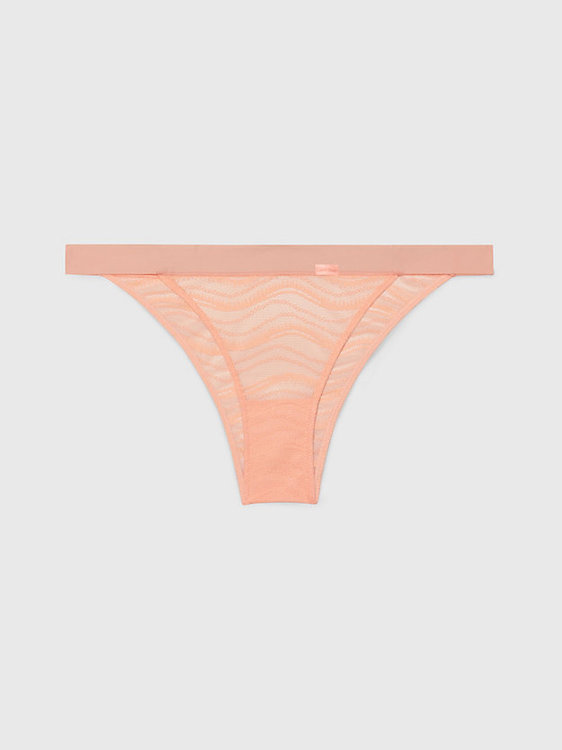 Calvin Klein Underwear – Allover Lace bikiny, Oranžová barva