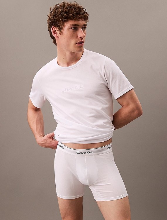 Luxusní Logo Cotton triko, Bílá barva, S, M, L, XL