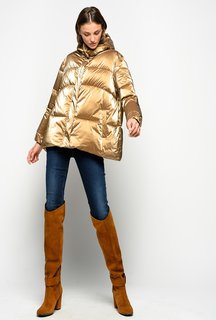 Luxusní Savio bunda, Zlatá barva, 38, 40, 42, 44