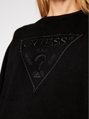 Front Logo svetr – Guess, Černá barva Ženy