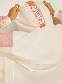 Guess, Béžová, Růžová barva Abygale větrovka