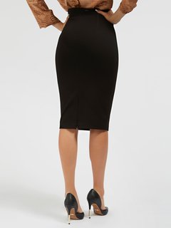 Luxusní Flavia midi sukně, Černá barva, XS, S, M 2